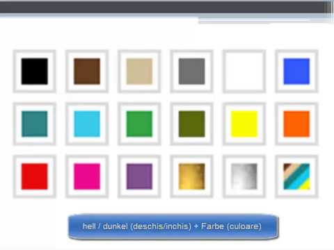 Germana pentru incepatori. Lectia 17. Die Farben (Culorile)