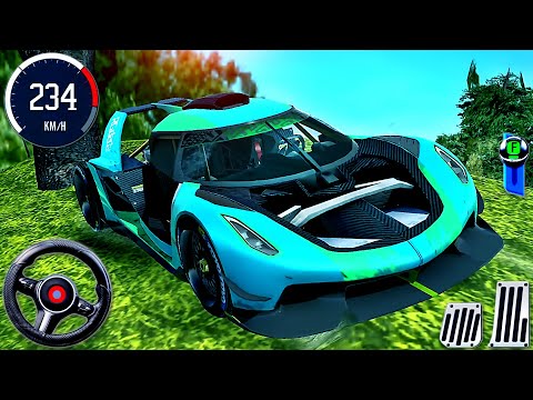 Extreme Car Driving Simulator 3D - NEW Car Koenigsegg Jesko Racing Island - Android GamePlay #14