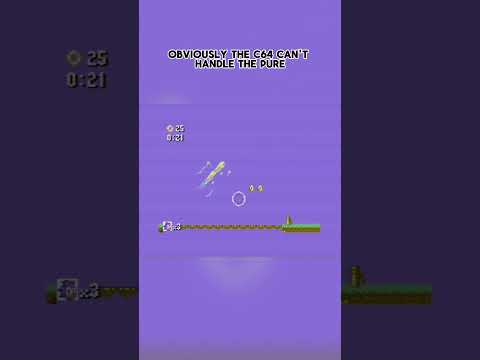 This version of Sonic the Hedgehog is running on Commodore 64! #sonicthehedgehog #c64 #sonic #retro