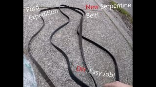 TUTORIAL: Ford Expedition Serpentine belt DIY Replacement