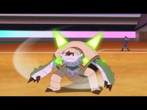 Pokemon Journeys - Gigantamax Rillaboom vs Chesnaught S
