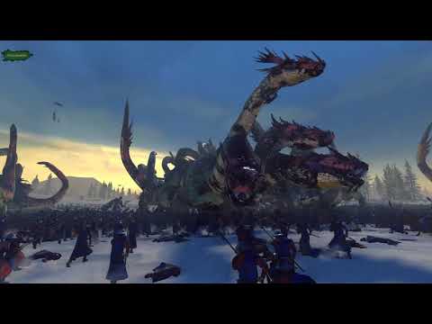 5760 Polearms VS 8 Huge Hydra's - Low Gravity - The Laboratorium - Total War: Warhammer 2