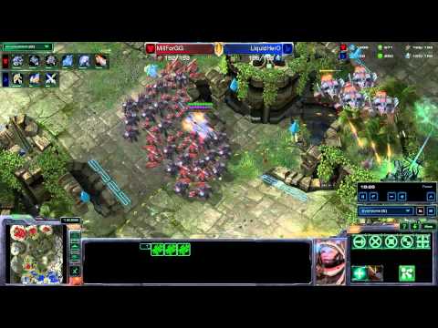 HD Starcraft 2 LiquidHero v Mill.ForGG PvT Heart of the Swarm