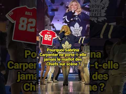 Pourquoi Sabrina Carpenter ne porte-t-elle jamais le maillot des Chiefs sur scène ?#celebrity