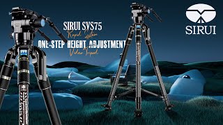 SIRUI SVS75 Rapid System Video Tripod with SVH15 Drag-Control Video Fluid Head