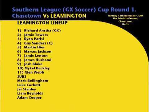 Brakes Videos: Leamington FC @ Chasetown Lge Cup Jimmy Husband