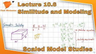 Fluid Mechanics 10.6 - Similitude and Modeling; Scaled Model