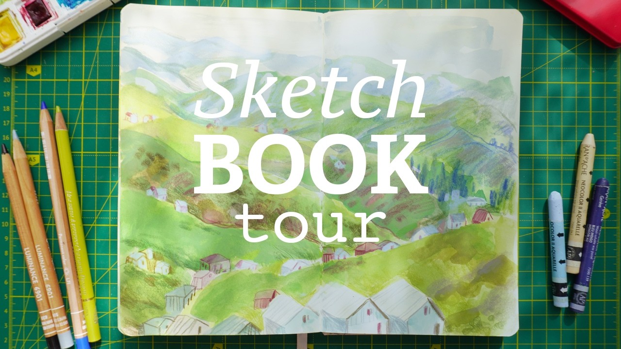 Mixed media sketchbook tour ✦ gouache, watercolour & everyday sketches
