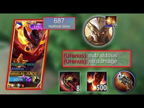 ALDOUS GOLD LANE TUTORIAL how to deal with Uranus using these build on late game | ALDOUS OFFLANE