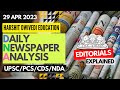 29th April 2023 Editorial Analysis Daily General Awareness Articles By Harshit Dwivedi