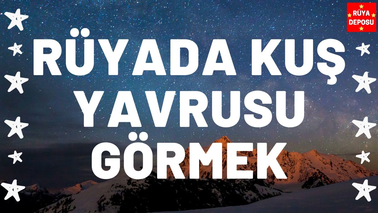 Rüyada Kuş Yavrusu Görmek Ne Anlama Gelir