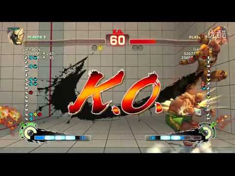 Gamerbee (Adon) vs gachaboy (Sagat) - Super Street Fighter 4 AE2012