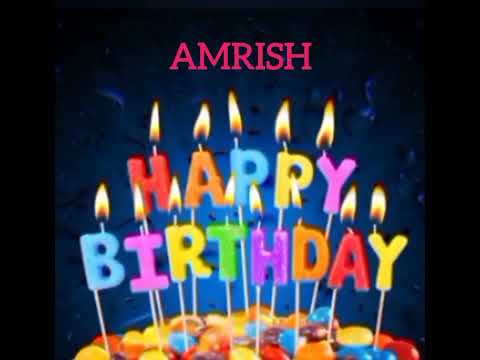 Amrish Name Happy Birthday to you Video Song Happy Birthday Song with names