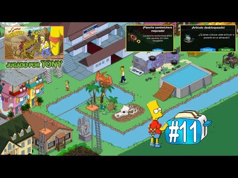Los Simpson Springfield "Tostadora viajera, Cap. 11 - Nido pterodáctilo, excavar 4 y plancha 4" Tony