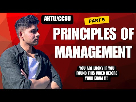Principles of Management BBA 1st Semester AKTU