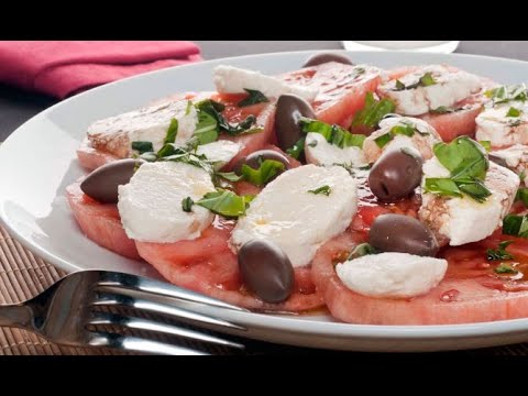 Receta de ensalada caprese con mozzarella casera de Bruno Oteiza