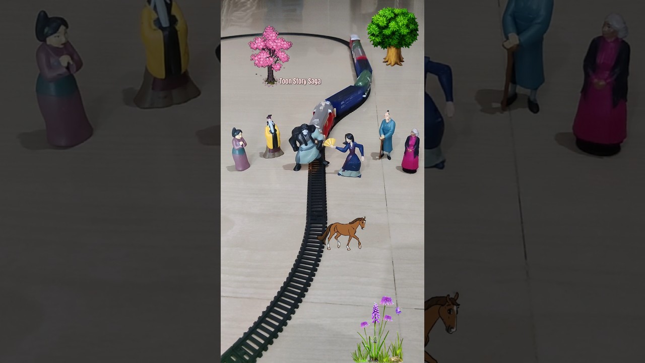 A Chinese man standing near the railway track and train is coming fast China