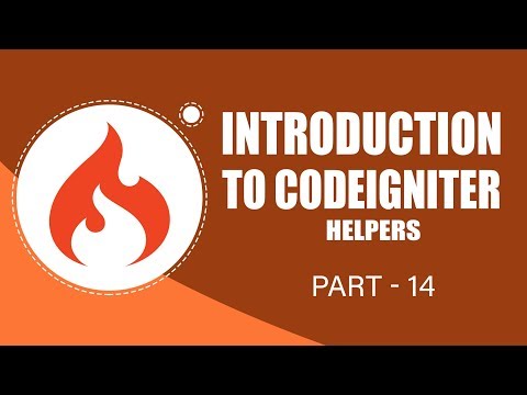 CodeIgniter Framework | Helpers | Part 14 | Eduonix