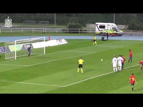 Gol de Pablo Moreno ante Alemania en el Campeonato de Europa Sub-17