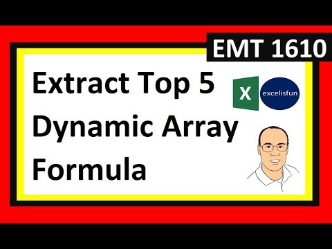 Comprehensive Excel Dynamic Array Formula Lesson The Power of Array Formulas EMT 1516