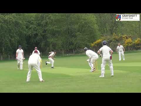 Pre-Season Cricket Action - Grayshott CC v FrimleyCC