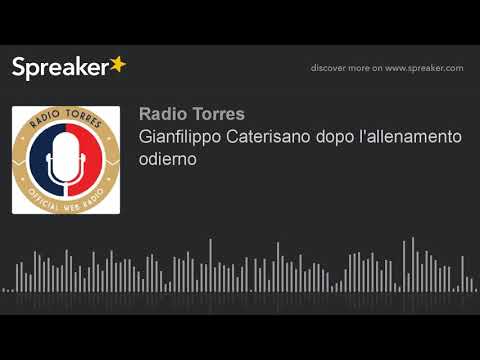 Gianfilippo Caterisano dopo l'allenamento odierno