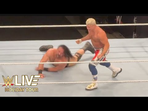 Cody Rhodes vs Drew McIntyre Street Fight - WWE Live Holiday Tour 12/27/2025