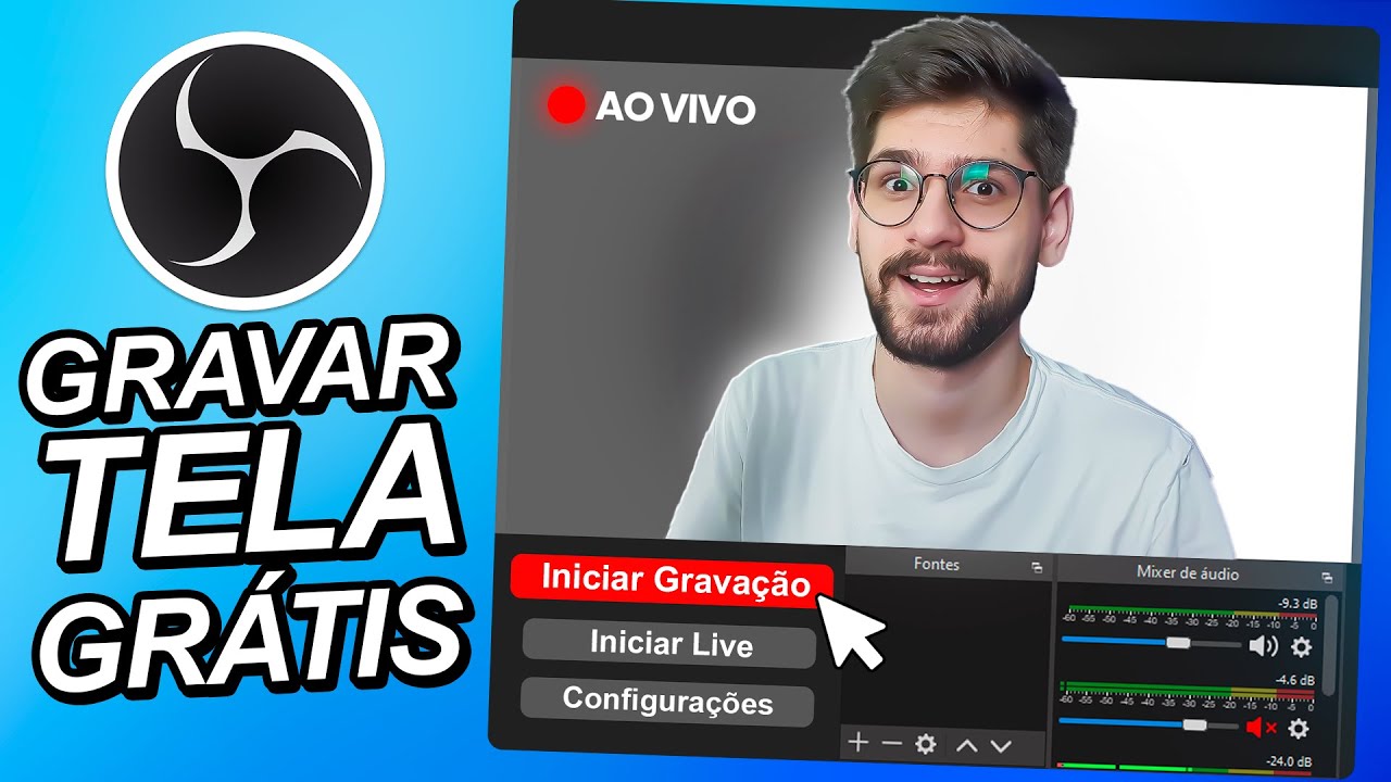 Como gravar tela do PC com OBS Studio - Gravar Vídeo Aulas, Gameplays, Tutoriais