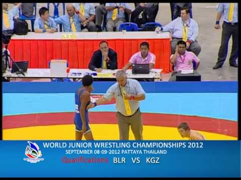 WORLD JUNIOR WRESTLING CHAMPIONSHIPS 2012_BLR VS KGZ