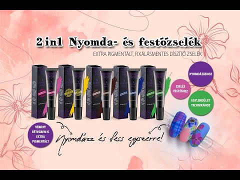 2in1 Nyomda- és festőzselék új színekben| Perfect Nails