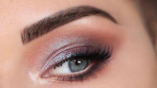 Blue Brown Eyeshadow Tutorial + NEW Half Lash!