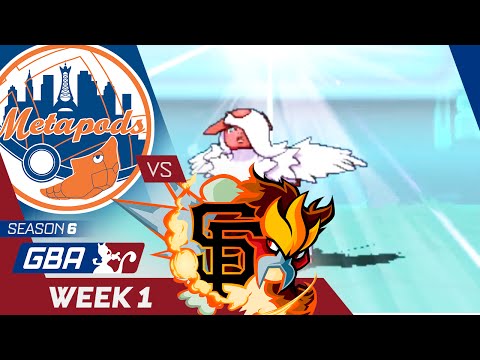 New York Metapods vs San Francisco GiEnteis! Week 1 GBA | "Absolutely Brilliant" | Pokemon Wifi