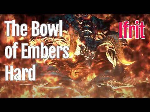 FFXIV The Bowl of Embers Hard - Ifrit (Level 50 Trial) - A Realm Reborn