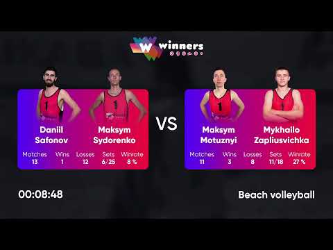 22:45 O. Bilyk / V. Dudnyk - D. Kliuiev / R. Melnyk 22.07.2022 | Winners Beach Volleyball
