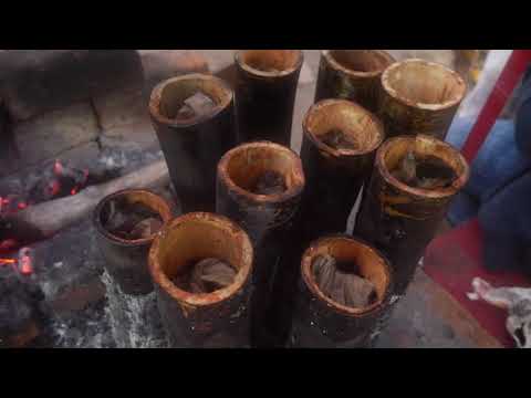 Bamboo Chicken (Bongulo chicken) Making by Food Traveller #Foodtraveller #BambooChicken