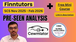 Download lagu CIMA SCS Nov 2025 - Feb 2026 Pre-seen Analysis – Cewmlator mp3