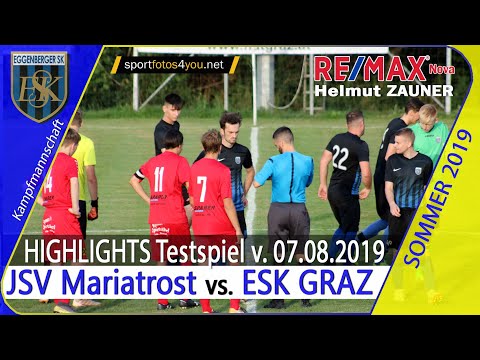 ⚫️ HIGHLIGHTS KM "Testspiel" ⚽️ JSV Mariatrost 🆚 ESK Graz ⚽️ vom 07.08.2019