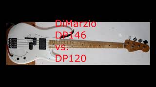 Video thumbnail for DiMarzio Bass Pickup DP 146 vs. DP 120 Test: Billy Sheehan like  Sound by Sheik Yerbouti