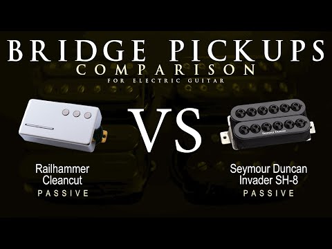 Railhammer CLEANCUT vs Seymour Duncan INVADER SH-8 - Bridge Guitar Pickup Comparison Tone Demo