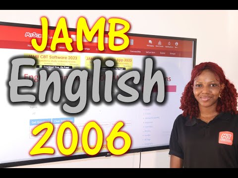 JAMB CBT English 2006 Past Questions 1 - 20