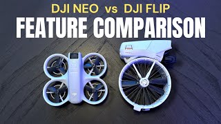 השוואת תכונות ומדריך לקונים בין DJI Flip ל-DJI Neo