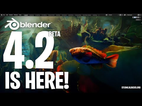 帶有新功能的 Blender 4.2 Beta 正式發佈! (Blender 4.2 Beta Is Here with New Features!)