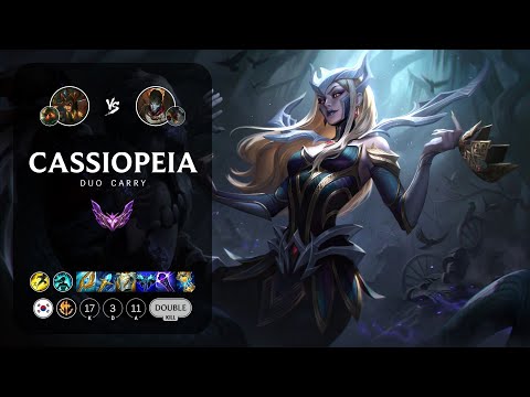 Cassiopeia Carry vs Jhin - KR Master Patch 13.12