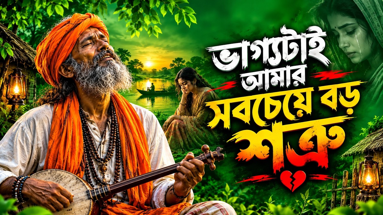 💔 ভাগ্যটাই আমার সবচেয়ে বড় শত্রু | Bhaggo Tai Amar Shobcheye Boro Shotru | Bangla Baul Gaan 2026 💔