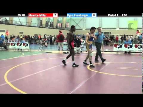 Men`s Freestyle 65 KG Maurice Miller vs. Ryan Hunsberger