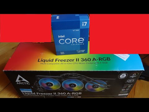 Arctic Liquid Freezer II 360 A-RGB  CPU Water Cooler i7 12700KF Test 4K HD 2022