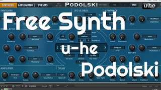 Video thumbnail for Free Synth - Podolski by u-he (No Talking) by Elektronick Musick