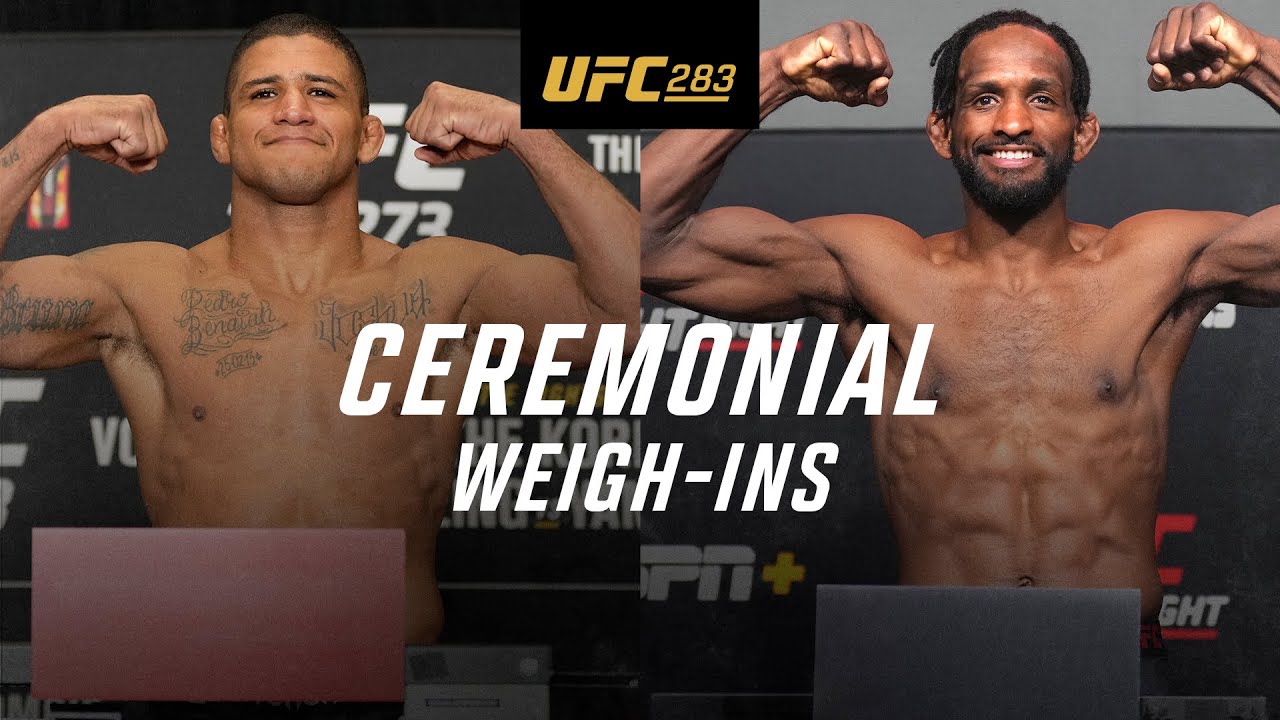 UFC 283 Teixeira vs Hill ceremonial weigh-ins and faceoff