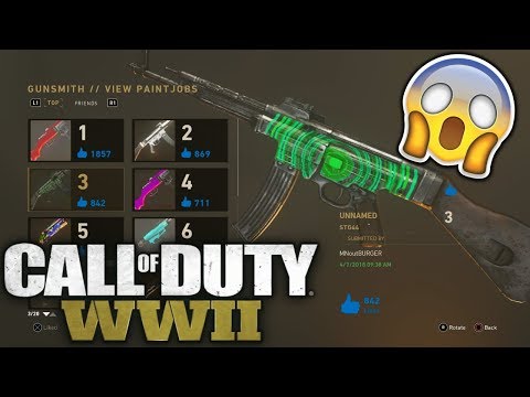 How To Customize, View, & Upload PaintJobs In Call Of Duty: WWII Video