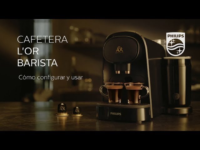 Macchina da caffè a capsule nere Philips L'Or Barista LM8012/60 video